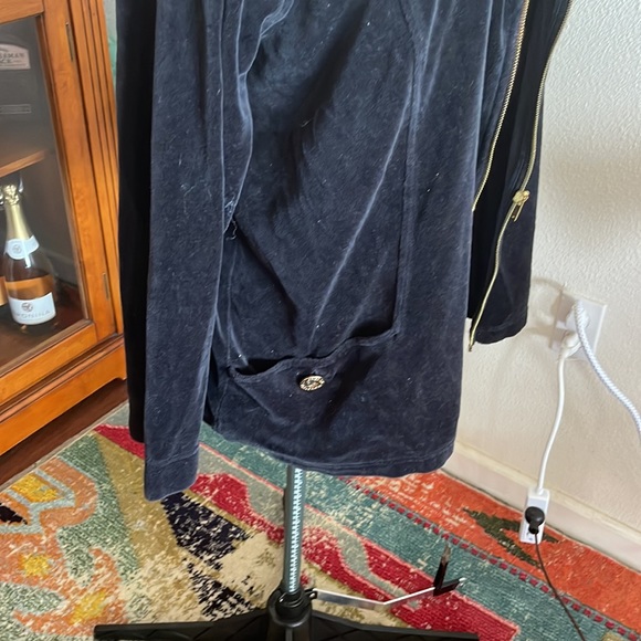 Jones of New York Black velvet type zipper jacket size 3XL Plus Size - Picture 4 of 4